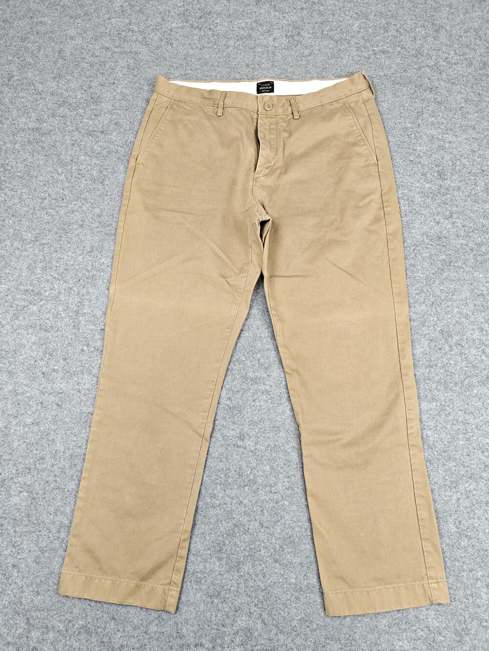 J. Crew Pants Mens 34x30 Beige Broken In Chino Flat Front Straight Leg Casual